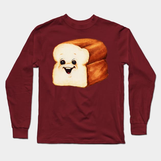 Bread Cartoon Long Sleeve T-Shirt by KellyGilleran